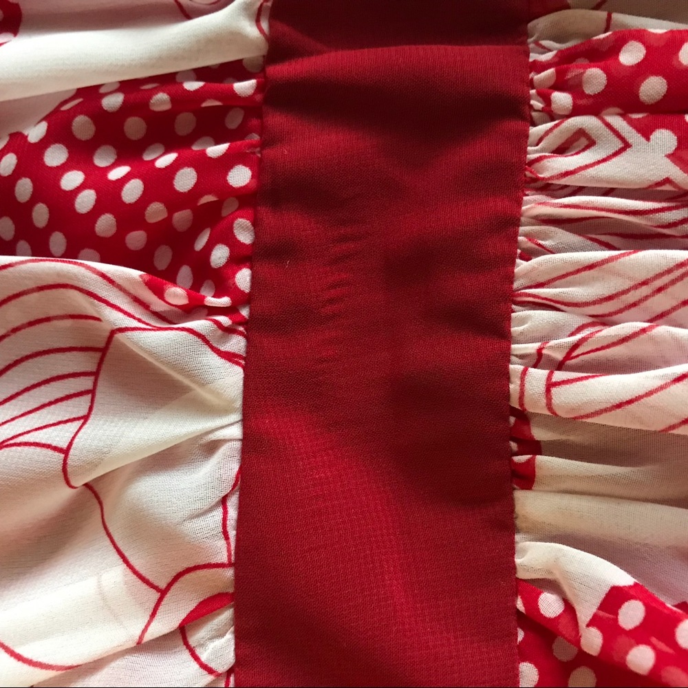 Red and white Retro 60s dress - Picture 6 of 7